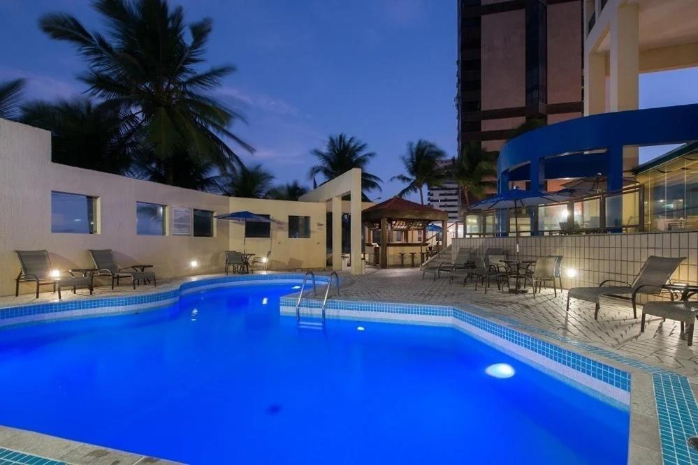 ז'אבואטו דוס גוארראפס Flat 10 Andar Hotel Costa Mar Acesso Direto Praia מראה חיצוני תמונה