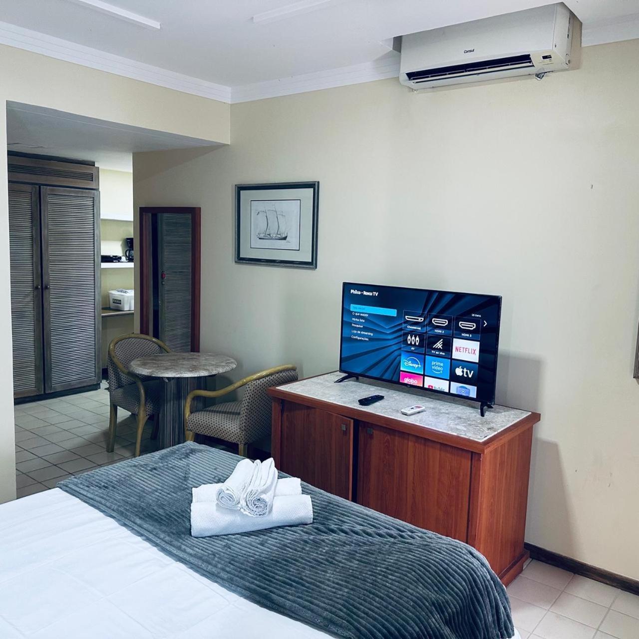 ז'אבואטו דוס גוארראפס Flat 10 Andar Hotel Costa Mar Acesso Direto Praia מראה חיצוני תמונה