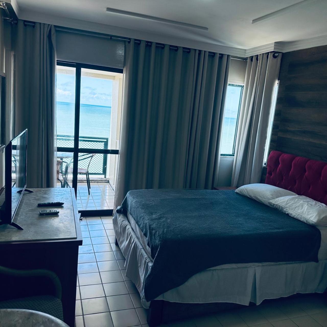 ז'אבואטו דוס גוארראפס Flat 10 Andar Hotel Costa Mar Acesso Direto Praia מראה חיצוני תמונה
